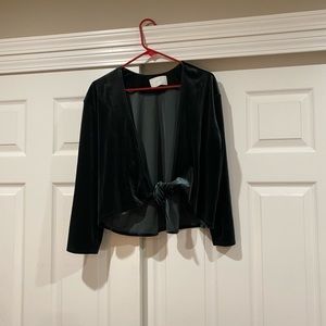 Oak and fort velvet top.